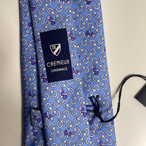 Cremieux NWT Men’s Tie Silk Blue & Purple - Picture 5 of 8